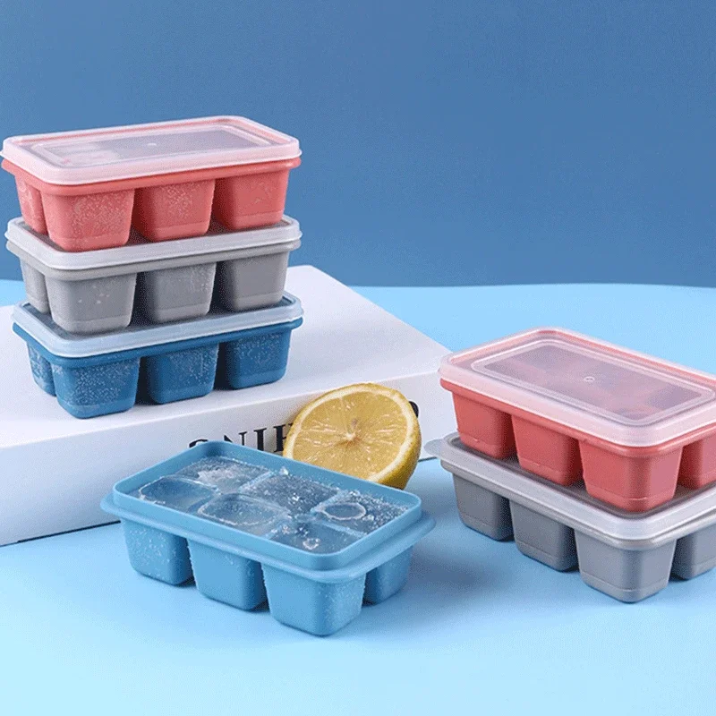 1 pz stampo per blocchi di ghiaccio cubetto di ghiaccio in silicone congelato con coperchio impilabile stampi per ghiaccioli fatti in casa fai da te per congelatore – acquista a prezzi convenienti
