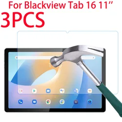 Premium Tempered Glass Screen Protector - 3 Pack, 9H Clear HD Protective Film (3PC Blackview Tab 16)