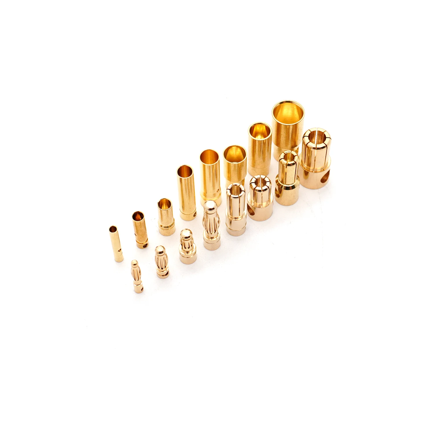 RC-Batterie, vergoldeter Bullet-Bananenstecker, 2 mm, 3 mm, 3,5 mm, 4 mm, 5 mm, 6 mm, 6,5 mm, 8 mm, hochwertiger männlicher weiblicher Bullet-Bananenstecker – Detail 3