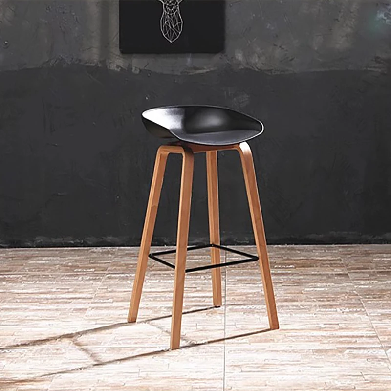 

Современная барная стойка высокие скандинавские простые стулья для отдыха, спинки стула, простые нержавеющие табуреты, мебель для бара и салона