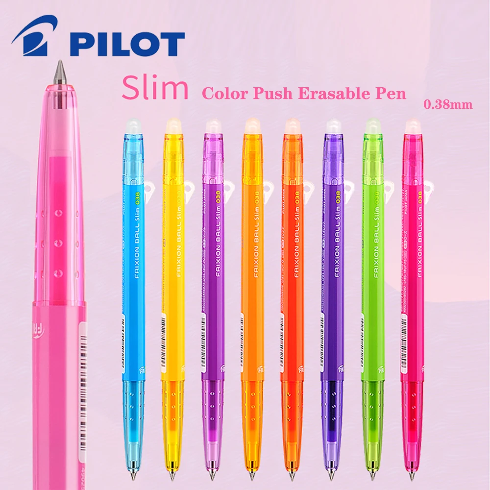 1pc Pilot FRIXION Erasable Gel Pen LFBS-18UF Ultra Thin Pen 0.38mm Graffiti  Marker School Supplies Office Stationery Cute Things