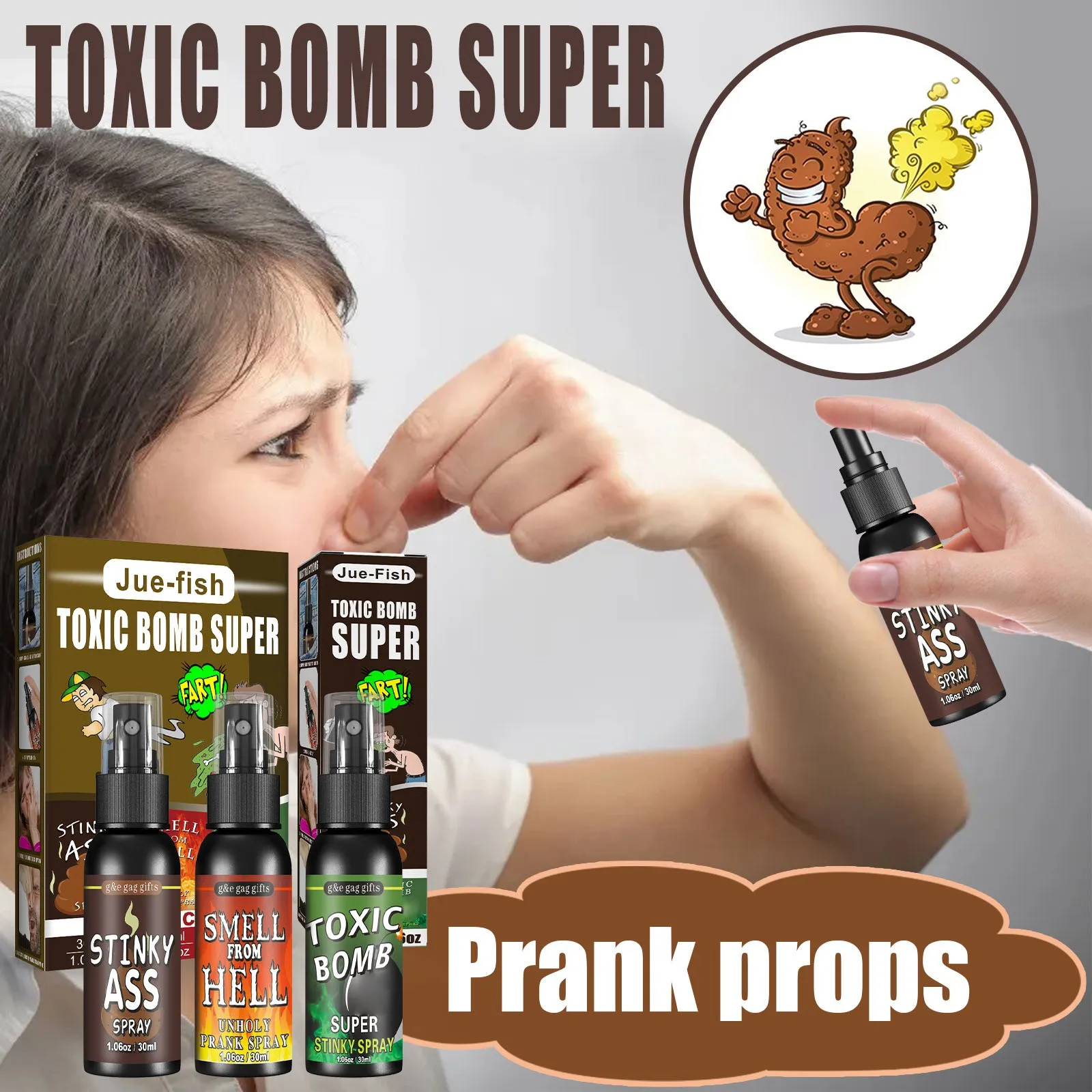 Children's Playpen Fart Spray 30ml Prank Stuff & Joke Toys For Adults Or Kids prank toys joke toys