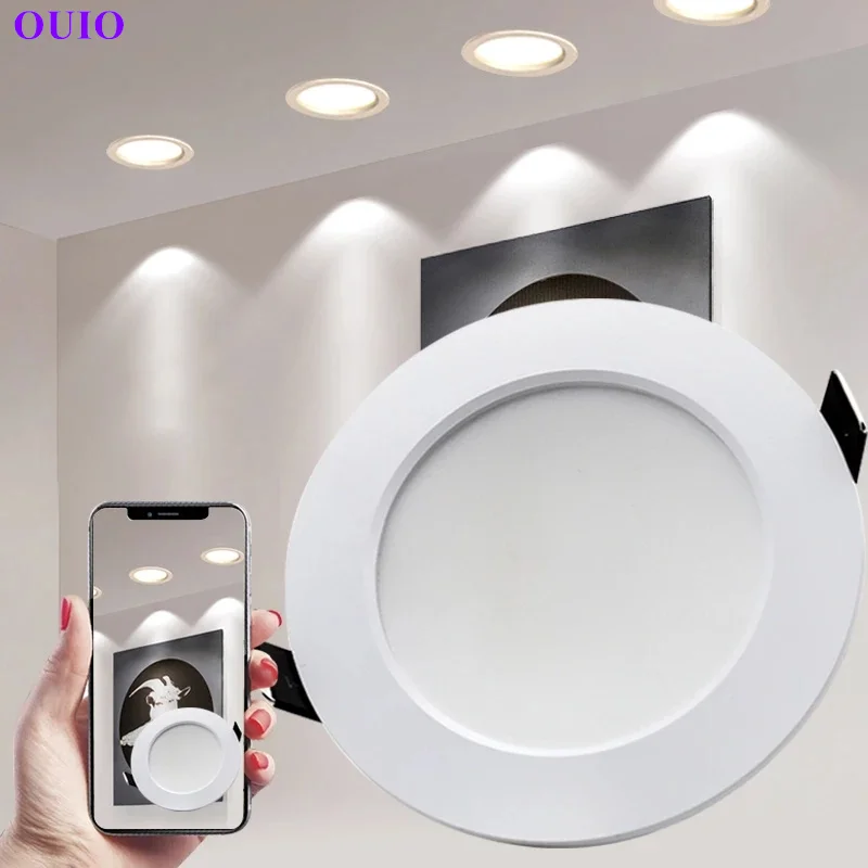 

Recessed Round Dimmable Led Ceiling LED Downlight AC85V-240V Led Spot Light 7W 9W 12W 15W 18W Recess LED Downlight Waterproof