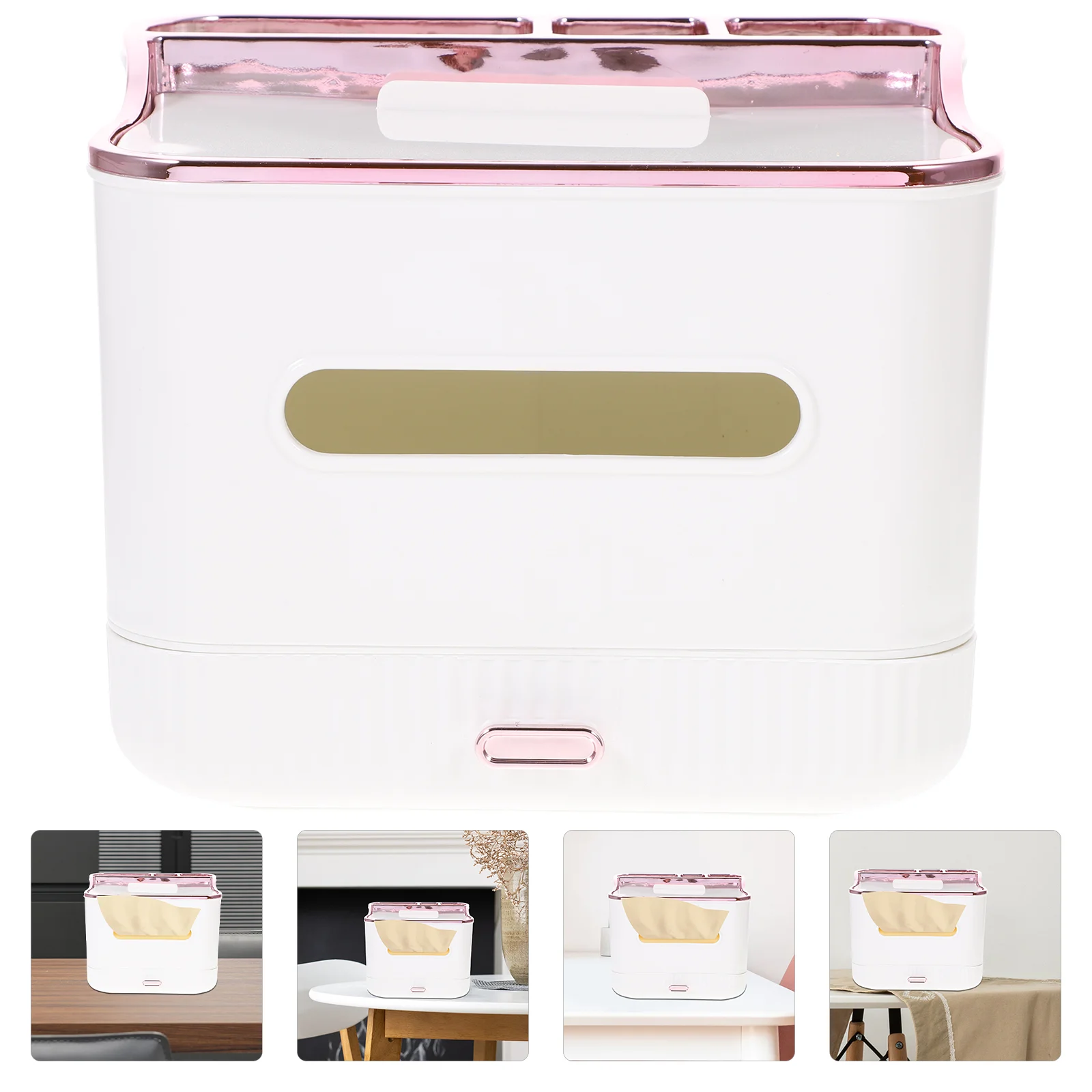 

Tissue Container Tissue Organizer Multifunction Tissue Remote Controller Storage Box