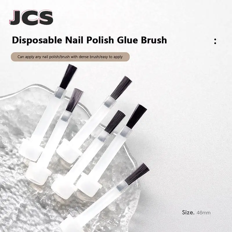 

10 Pcs Nail Polish Brush Replacement Soft Liquid Applicators Nail Polish Bottle Brushes Head Manicure Tools Nail Salon Home