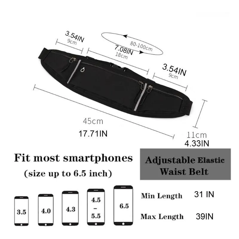 Universal Sports Waist Pack - Hidden Pouch for Running, Gym, and Outdoor Activities