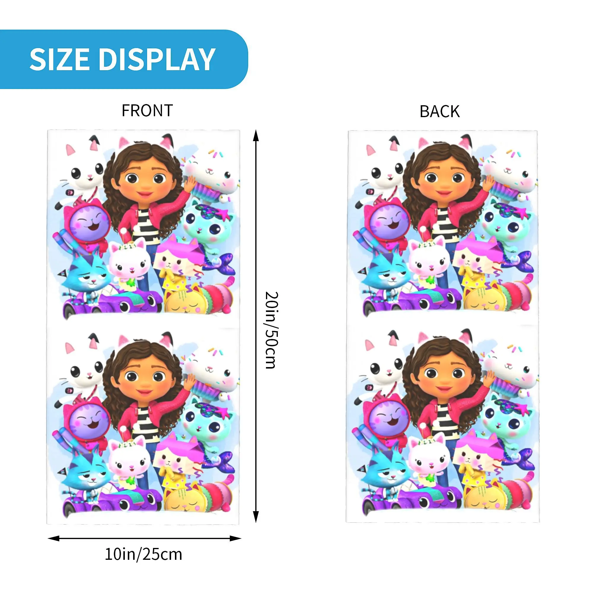 Funny G-Gabbys Dollhouse Bandana Neck Gaiter UV Protection Face Scarf Cover Men Women Headband Tube Balaclava