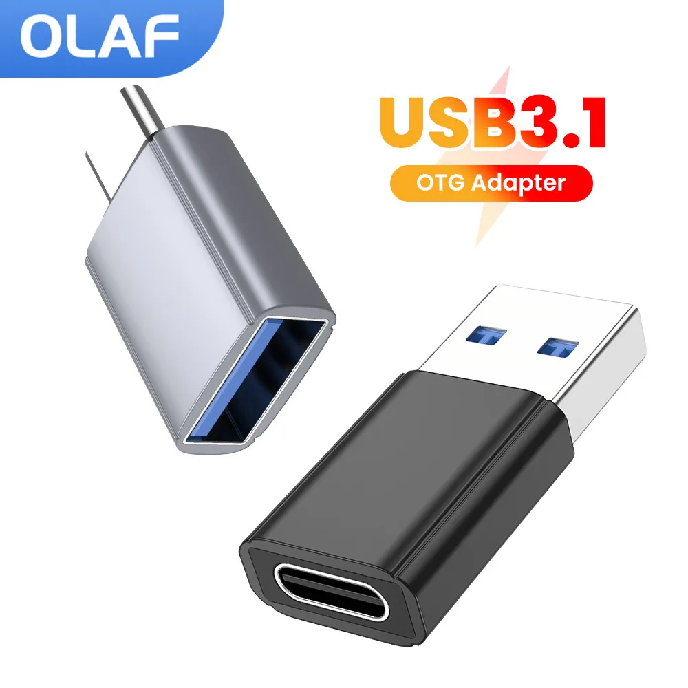 타입 C to USB A OTG 어댑터 USB 3.1 to 타입 C 암 커넥터 고속 충전 데이터 전송 연결기 아이폰 17 15 16 삼성 PC용