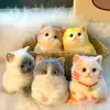 Cute Squishy Relief Squeeze Cat Toys Big Silicone Cat Squishy Fidget Relief Stress Toy With Flocking Surface Anxiety Relaxation 1