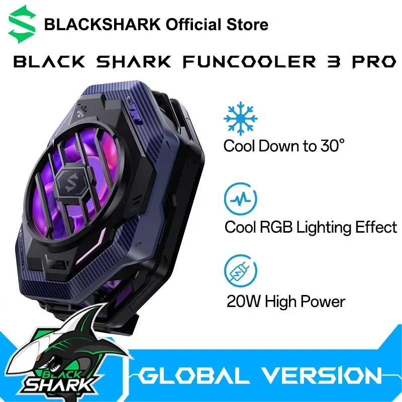 

Оригинальный кулер Black Shark Cooler 3 Pro, игровой кулер, умный кулер FunCooler для телефона Xiaomi Black Shark Nubia Lenovo