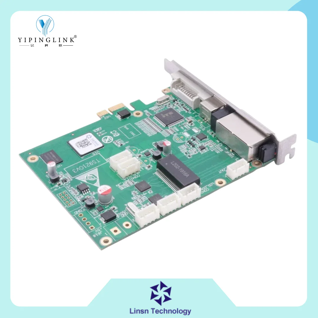 LINSN 송신 카드 TS921 지원 RCG 리드백 로딩 용량 1.3백만 픽셀 풀 컬러 LED 디스플레이용