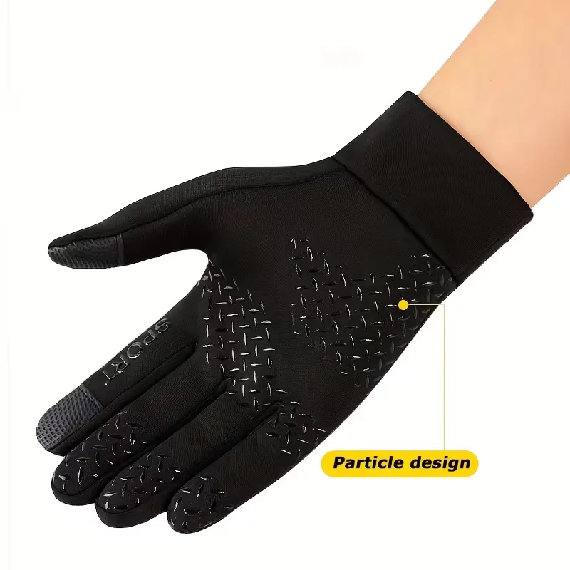 1Pair Warm Gloves, Bicycle Gloves, Outdoor Gloves, Touch Screen Gloves, Winter Gloves, Reinforced Stitching, Christmas Gifts
