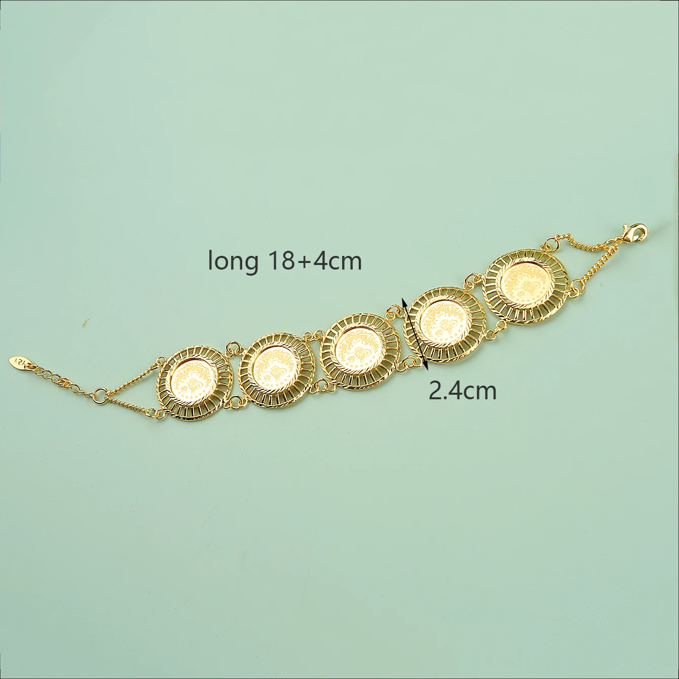 Bracelet en cuivre plaqué or 21 carats pour femme, manchette arabe, breloque vintage turque, bijoux de fête de mariage, cadeaux de bijoux, mode