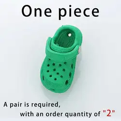 Whimsical 3D Shoe Charms for Sandals and Clogs - Fun and Stylish Accessories (Green)