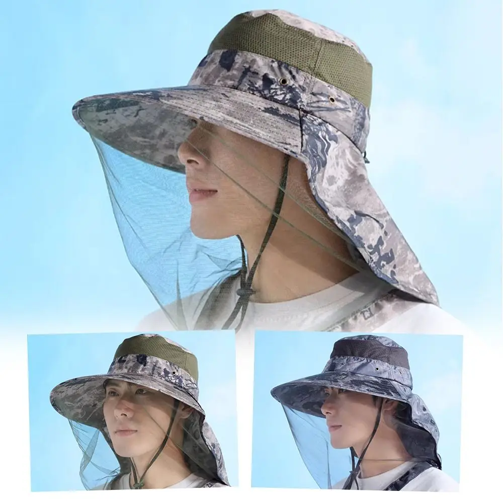 Summer Insect Proof Cap Mosquito Hat For Women Men Face Neck Protection ...