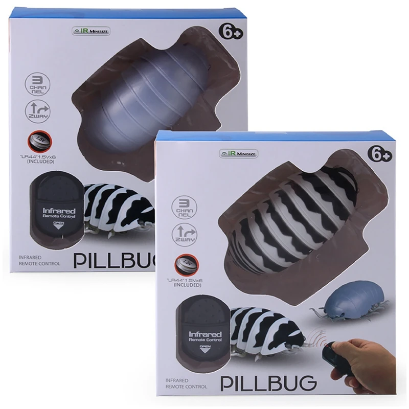 Simulation Remote Control Pillbug Toy Realistic Novelty Tricky Toy For Children Kids Birthday Gift Toy RC Animal Toy 3