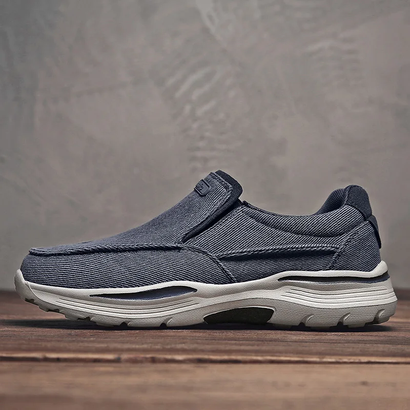 Men's Casual Shoes Canvas Minimalist Shoes for Men Breathable Lightweight Summer Loafers Men Outdoor Walking Sneakers Tooling 6