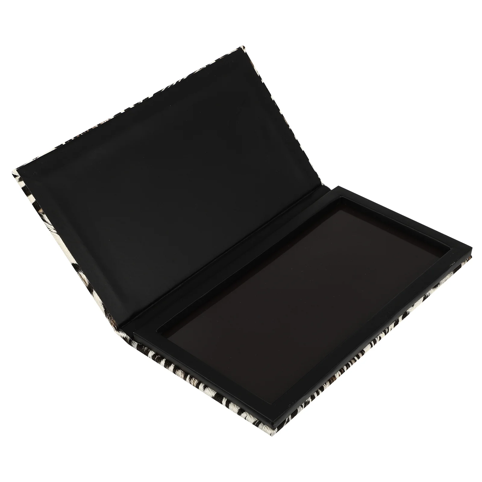 

Beaupretty Empty Magnetic Eyeshadow, Leopard Printed Empty Makeup Container with Round Metal Pans