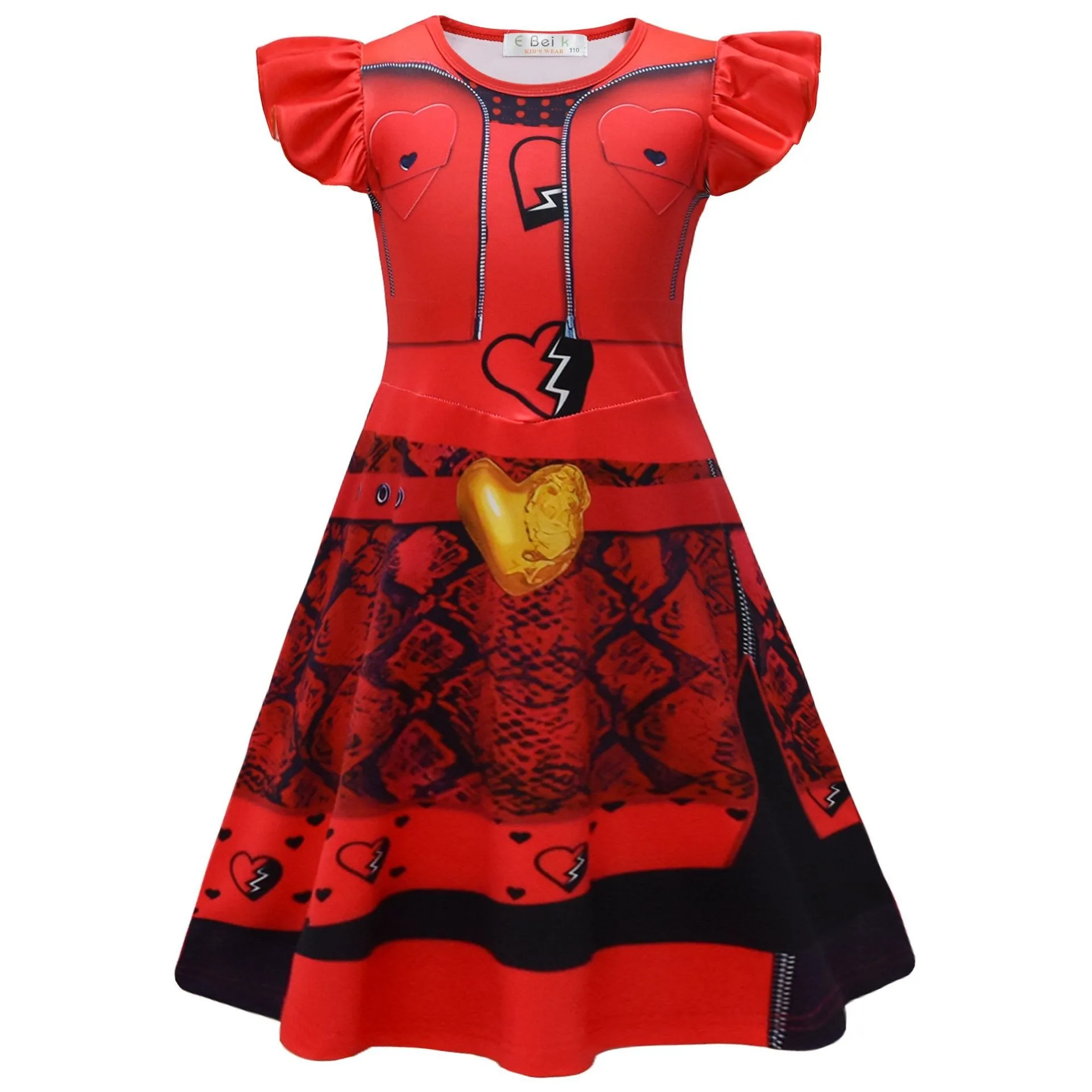 thumbnail image 1 of Disfraz de Kylie Cantrall para Halloween de D-Descendants 4, disfraz de Cosplay rojo de The Rise of Red Wonderland, herederos de Starlight, peluca elegante de Chloe, 1 of 5