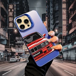 Sleek Laser - Designed Car E34 Phone Case - Durable Hard PC+TPU Back Cover for iPhone Air (S634P2Blue)