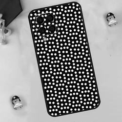 Chic Black and White Polka Dot Phone Case - Samsung M31s (KK3142)