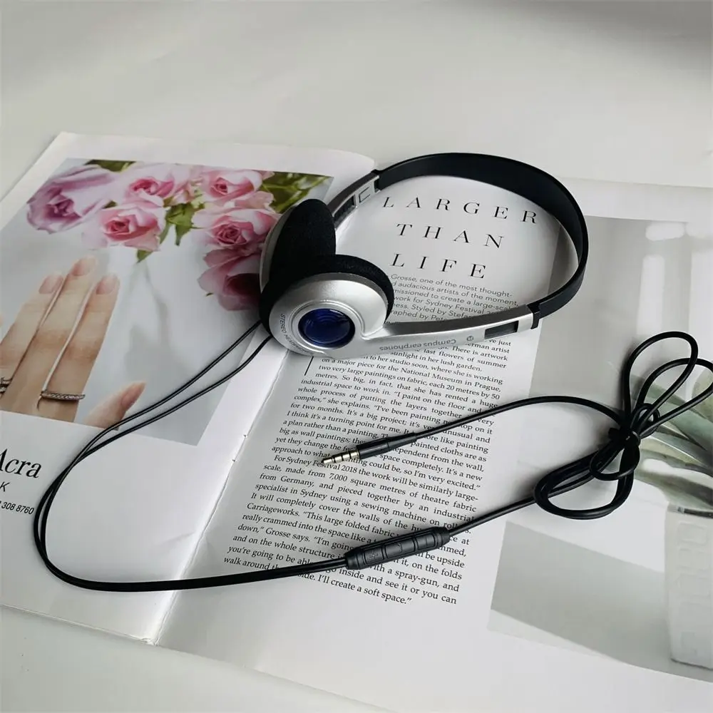 ريترو كلاسيكي Y2K السلكية سماعة ، CD موضة ، فوق ال...