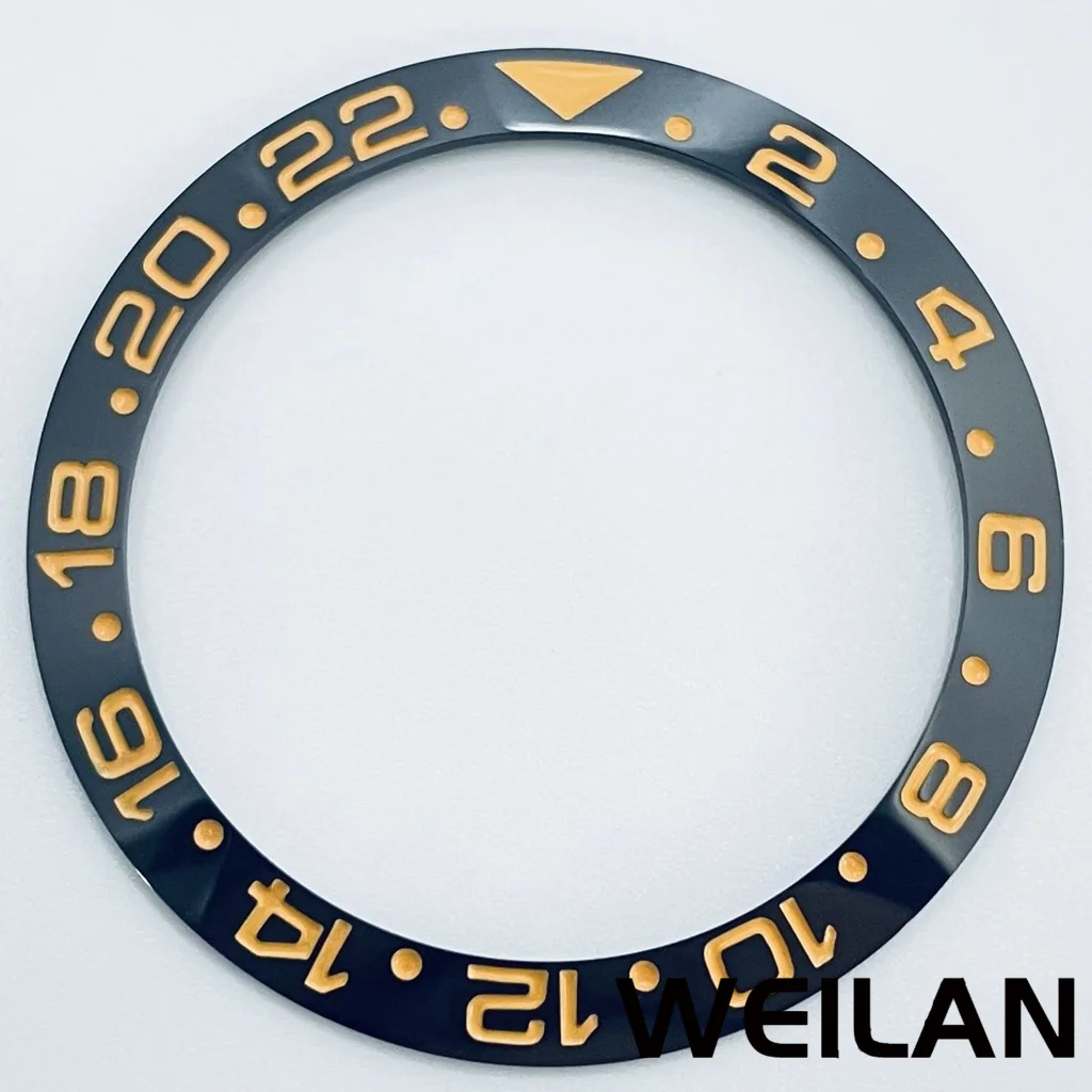 Ceramic & Aluminum GMT Diver-Style Bezel Insert for 40mm Cases - Premium Diving Accessory