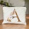 1Pc A-Z Personalized Makeup Bag, Boho Floral Letter V Cosmetic Bag, Idea Birthday Gifts for Women Mom, Gifts for Best Friend Bri 3