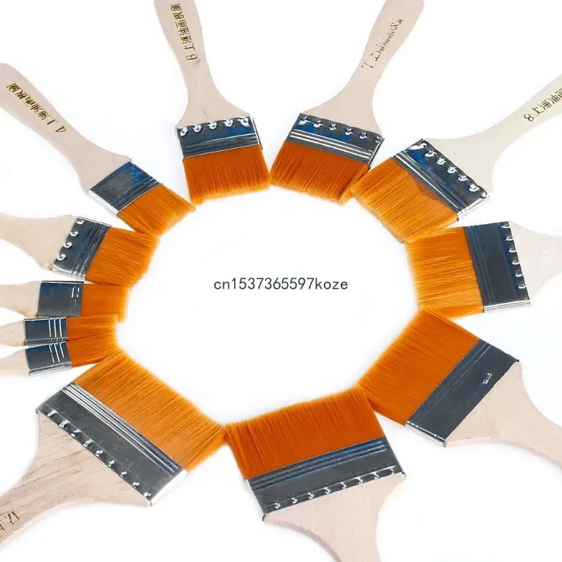 

12Pcs Wooden Oil Painting Brush Artist Acrylic Watercolor Paint Art Supply Tool