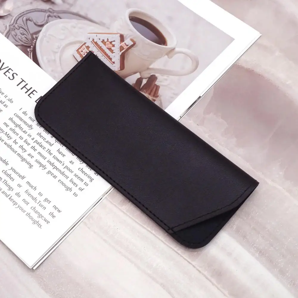 Lychee Pattern Water-Resistant PU Leather Eyewear Case - Durable & Easy to Maintain