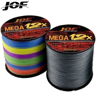 JOF Fishing Lines 300M 500M 12 Strands Braided Line Multifilament PE Fishing Line 25/30/39/50/65/77/92/120LB 0.16-0.55mm 1