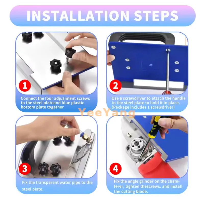 Cutting tiles 45 degree Tile Edge polishing Angle Grinder Stand For Tile 45 Chamfer Tiles Tool cutting tool