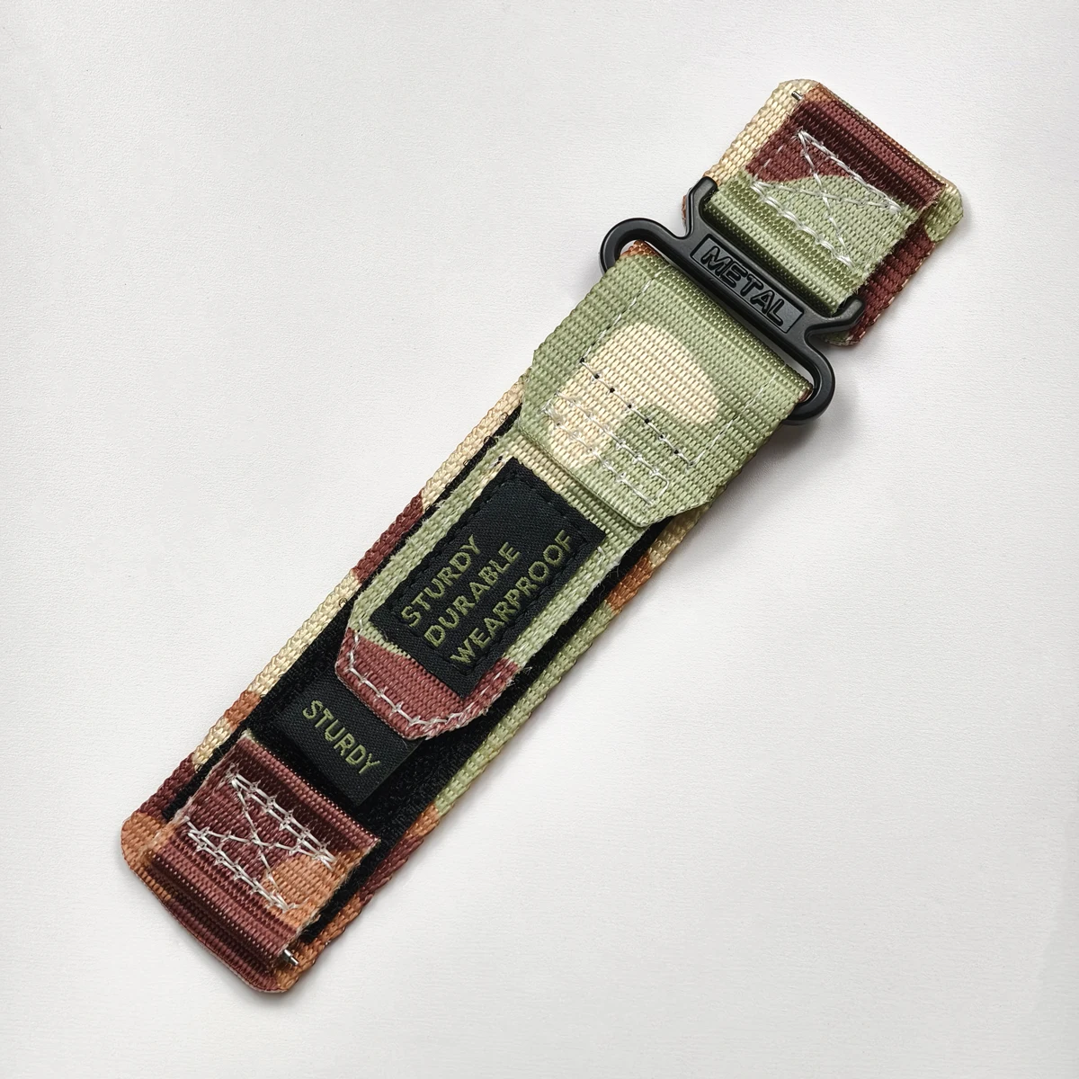 Camouflage Nylon Watch Strap - 22mm/20mm Adjustable Band