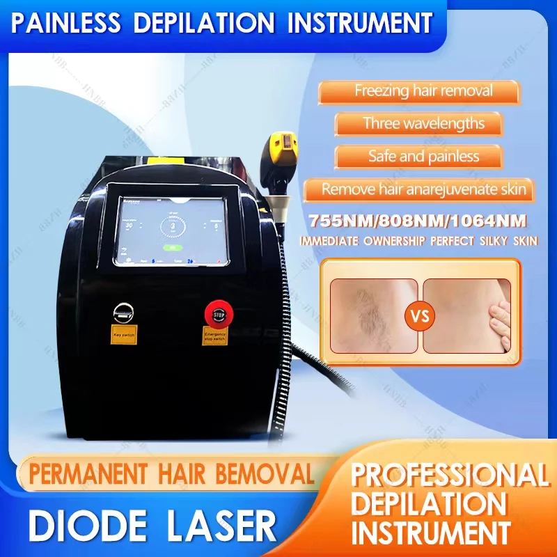 

Best Quality 2000W Depilation Beauty Equipment Ice Titanium Device 808 755 1064 Nm Diode Laser Hair Removal Machine Price