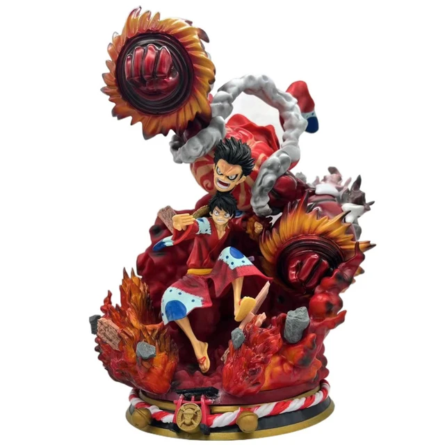 One Piece GK Monkey D Luffy Gear 4 OverSize 50cm Pvc Anime Action Figure  Model