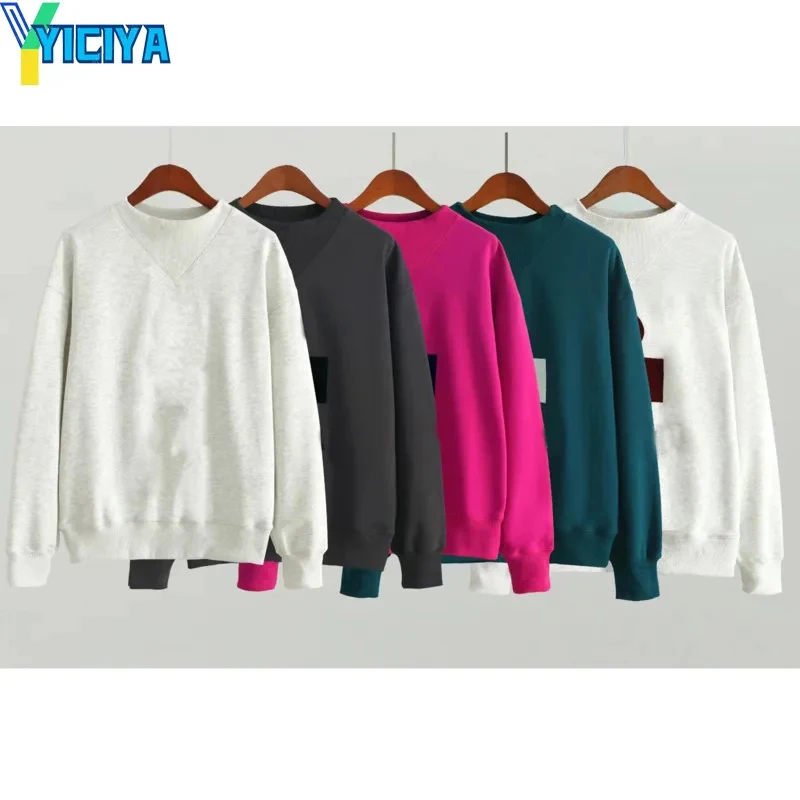 

YICIYA hoodie IS brand y2k Sweatshirt 2023 French fashion Luxury hoody Pullover hoodies Women sweater new Blouse vintage winter