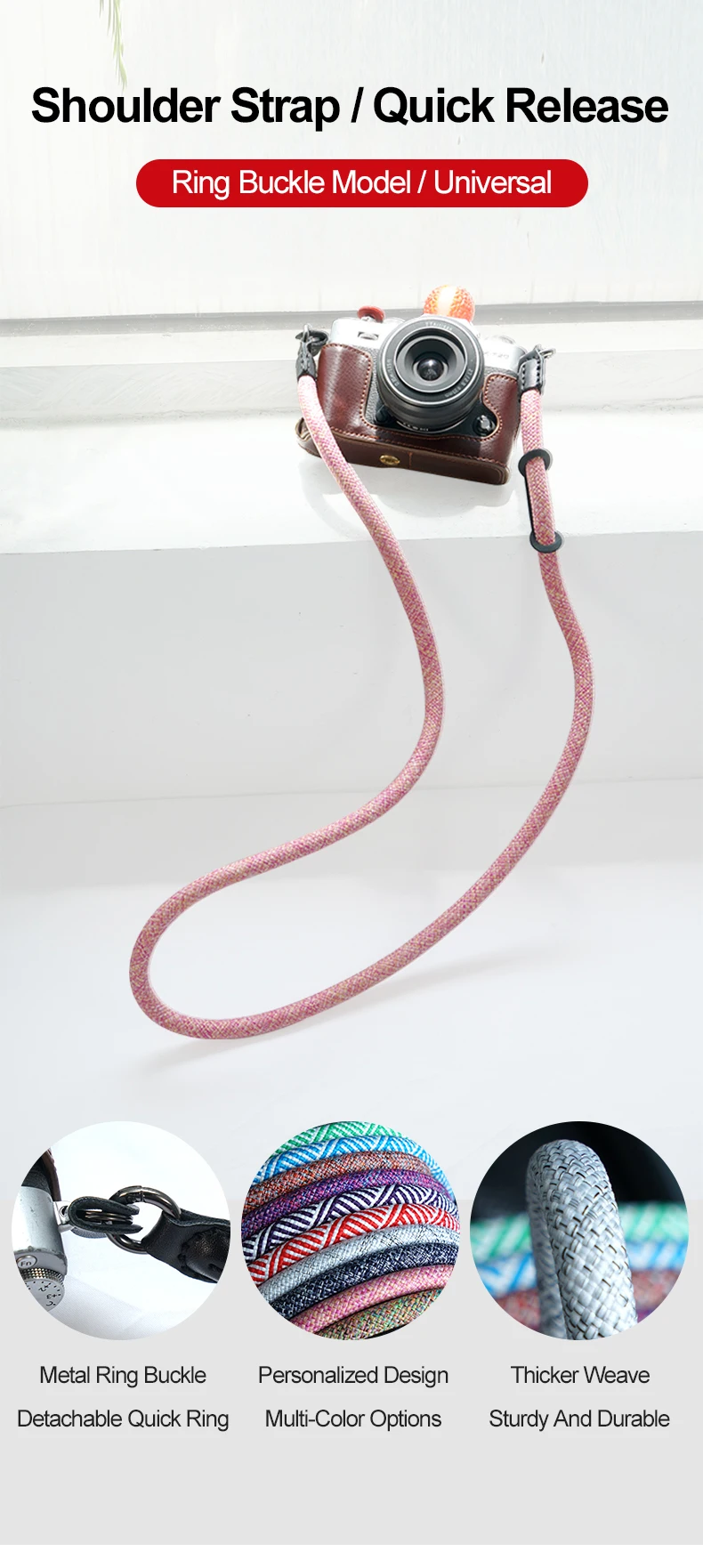 Cinghia Tracolla Doppia Reflex Professionale NIC02 TRACOLLA DOPPIA