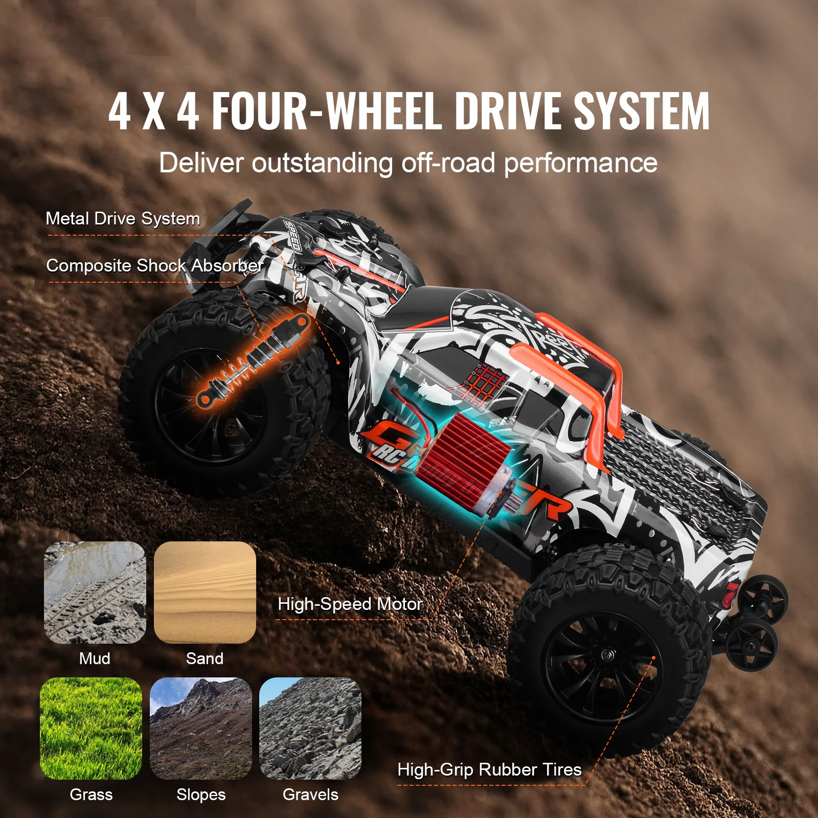 Remote Control Off Road Car 4WD RC Truck