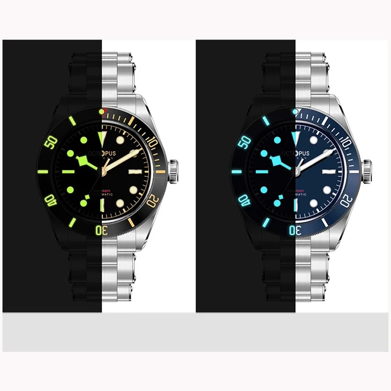 Octopus BB58 Luxury Men Watch 39mm Vintage Diver PT5000 Movement