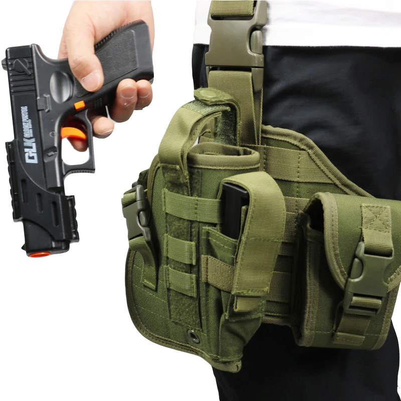 Nylon Tactical Thigh Holster for Outdoor Hunting and Shooting
