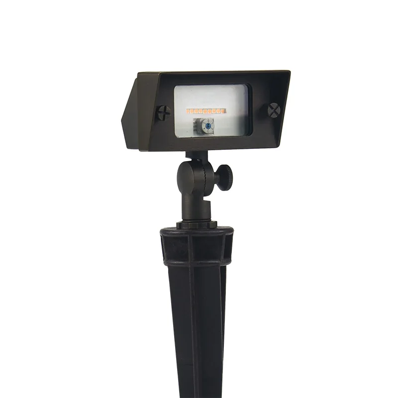 미국 창고 통합형 황동 금속 벽면 세척등 저전압 조경 조명 IP65 방수 투광등 야외용