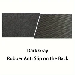 XXL Wool Felt Gaming Desk Mat - Non-Slip Keyboard and Mouse Cushion - 90x40 cm (Dark Gray)