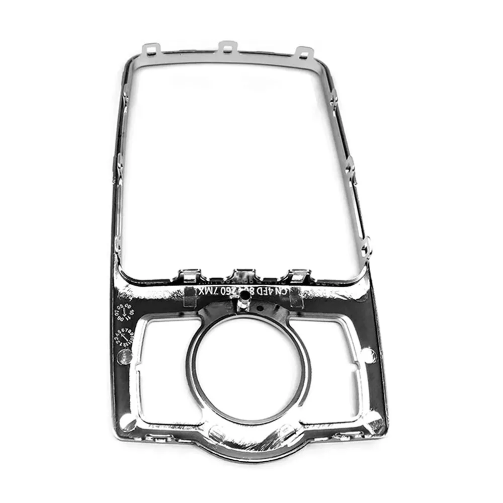 Cornice Decorativa Per Pomello Cambio Audi Q7 2006-2015 – Finitura Argento Lucido, Sostituisce OE 4L0864260A, Facile Da Montare