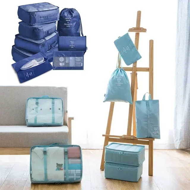 7PCS Travel Bag & Luggage Organizer Set – Packing Cubes for Clothes and Shoes 5