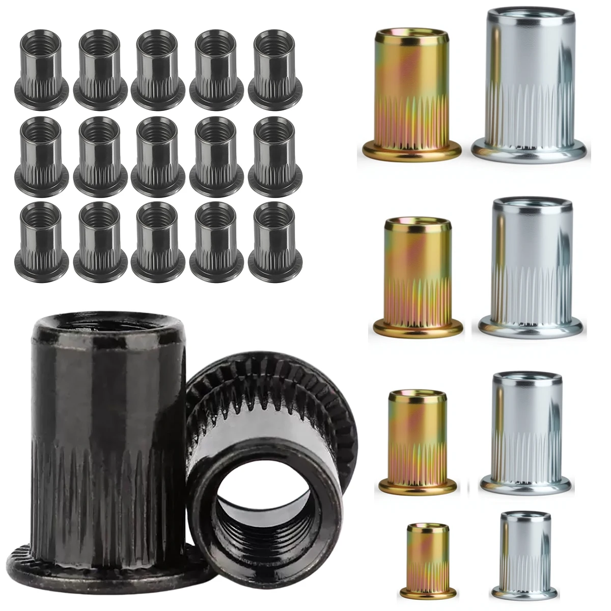 Zinc Black Nut for Versatile Applications in Sheet Metal, Furniture, and Automotive