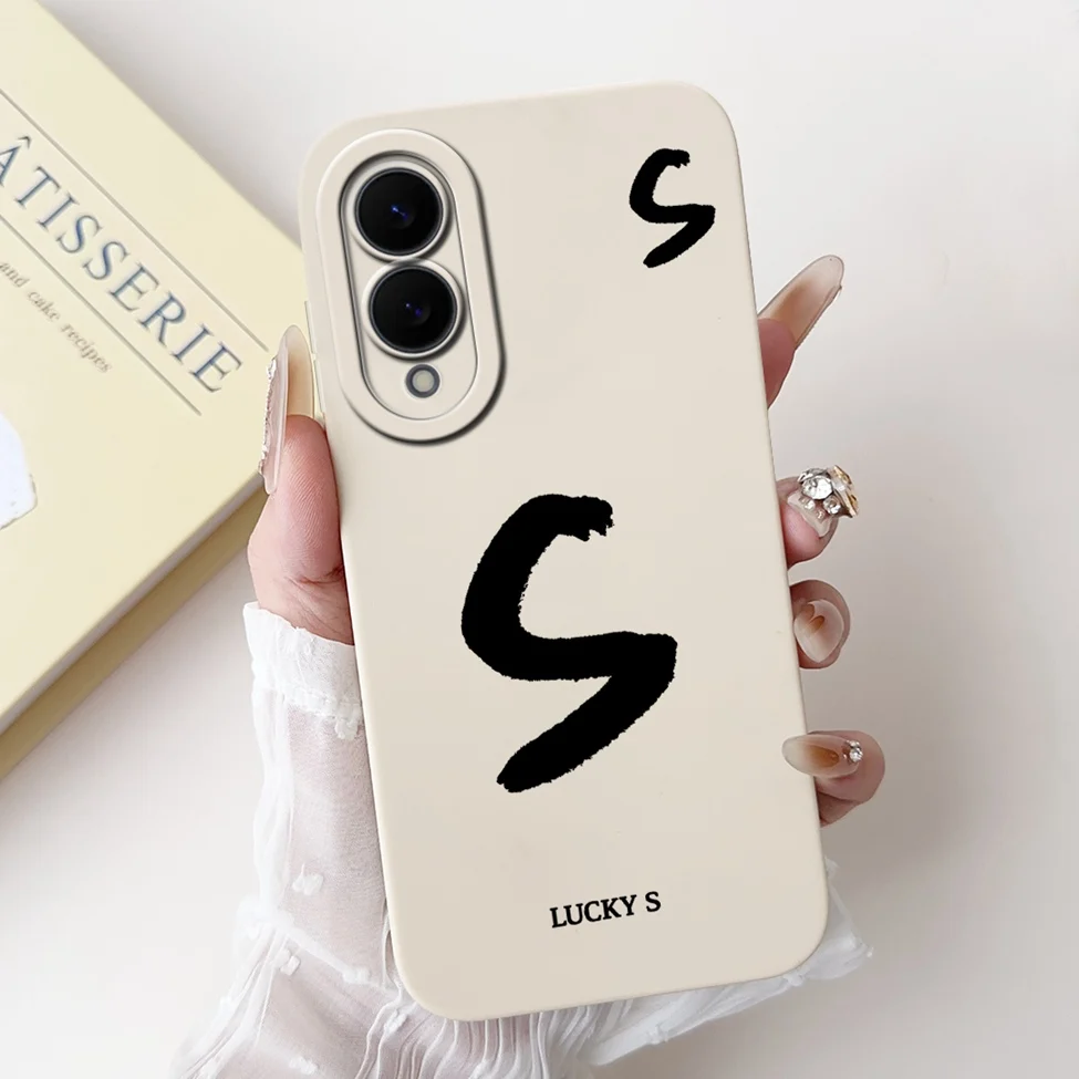 Luxury Crown & Floral Painted Silicone Phone Case - Simple Fashion Letters Design