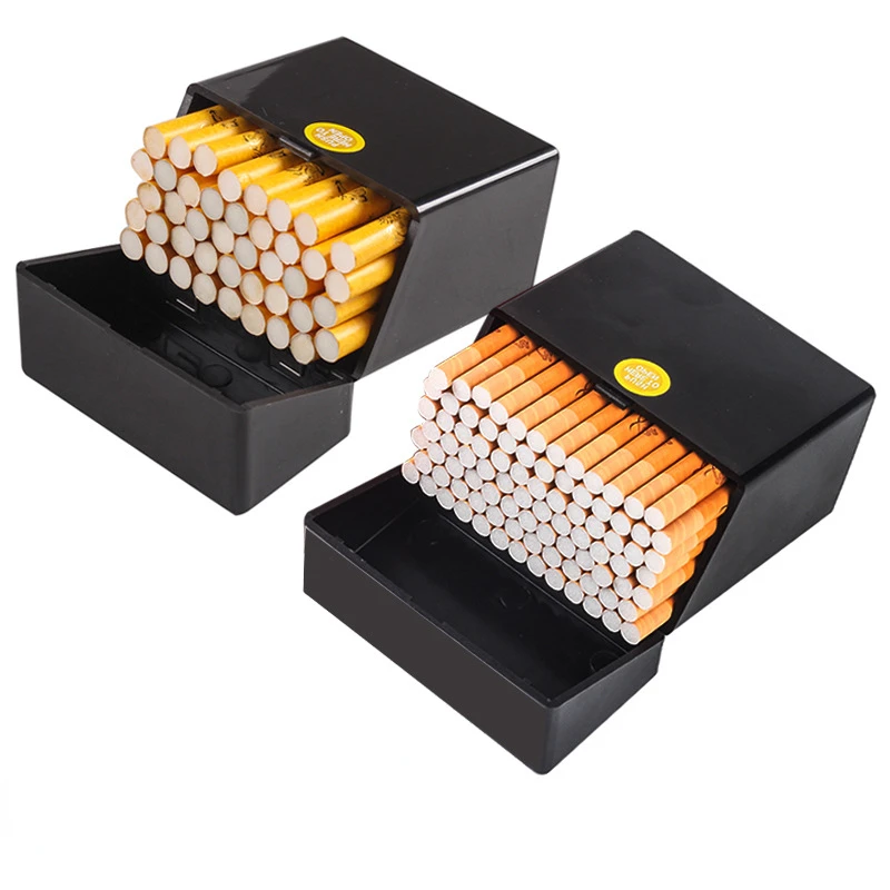 

50 Cigarette Case Plastic Portable Rough Cigarette Storage Box Moisture-proof Sealed Cigarette Case Smoking Accessories