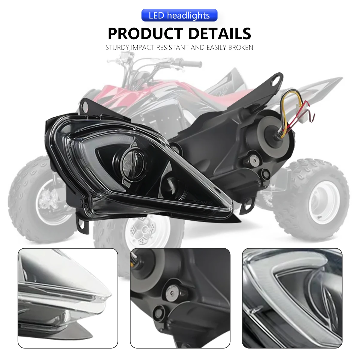 専用2 ヘッドランプヘッドライトバイク用ヘッドライト 5TG-84166-01-00 ATV