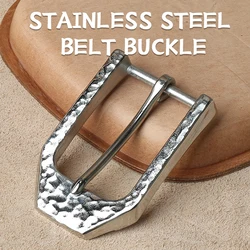 1pcs Metal 40mm Belt Buckle For Men Stainless Steel Single Pin Belt Half Buckle Fit For 37mm-39mm Belt Leather Craft Jeans Parts