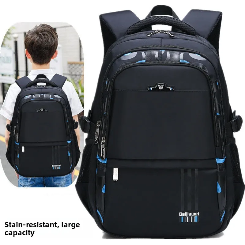 Large Capacity Waterproof School Backpack for Boys Primary And Middle School Students Oxford Cloth Breathable And Lightweight 1